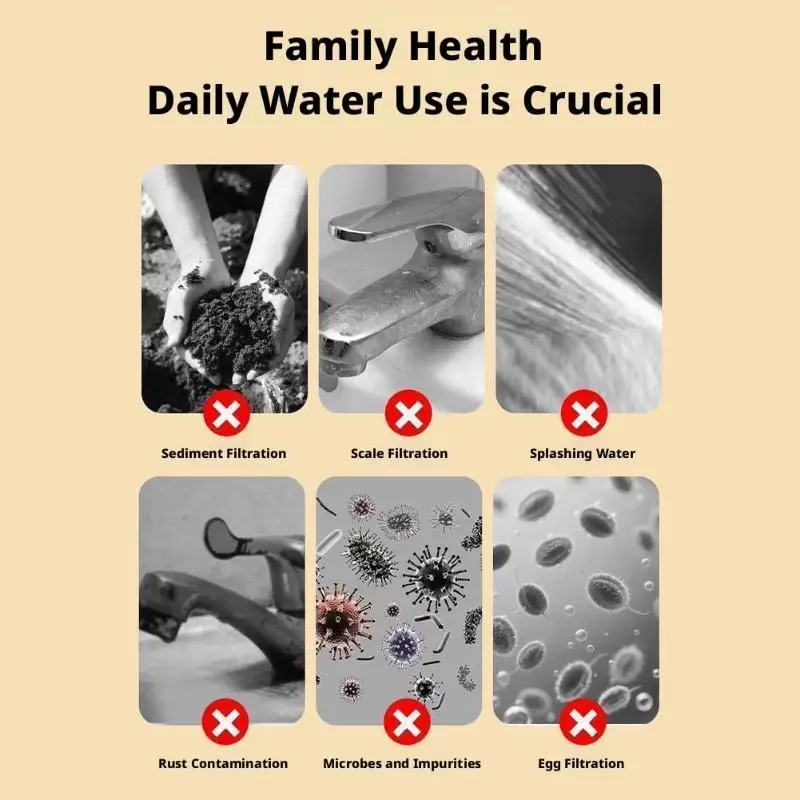 Kitchen Water Purifier Universal Faucet Filter Cotton High-density for Clean Water