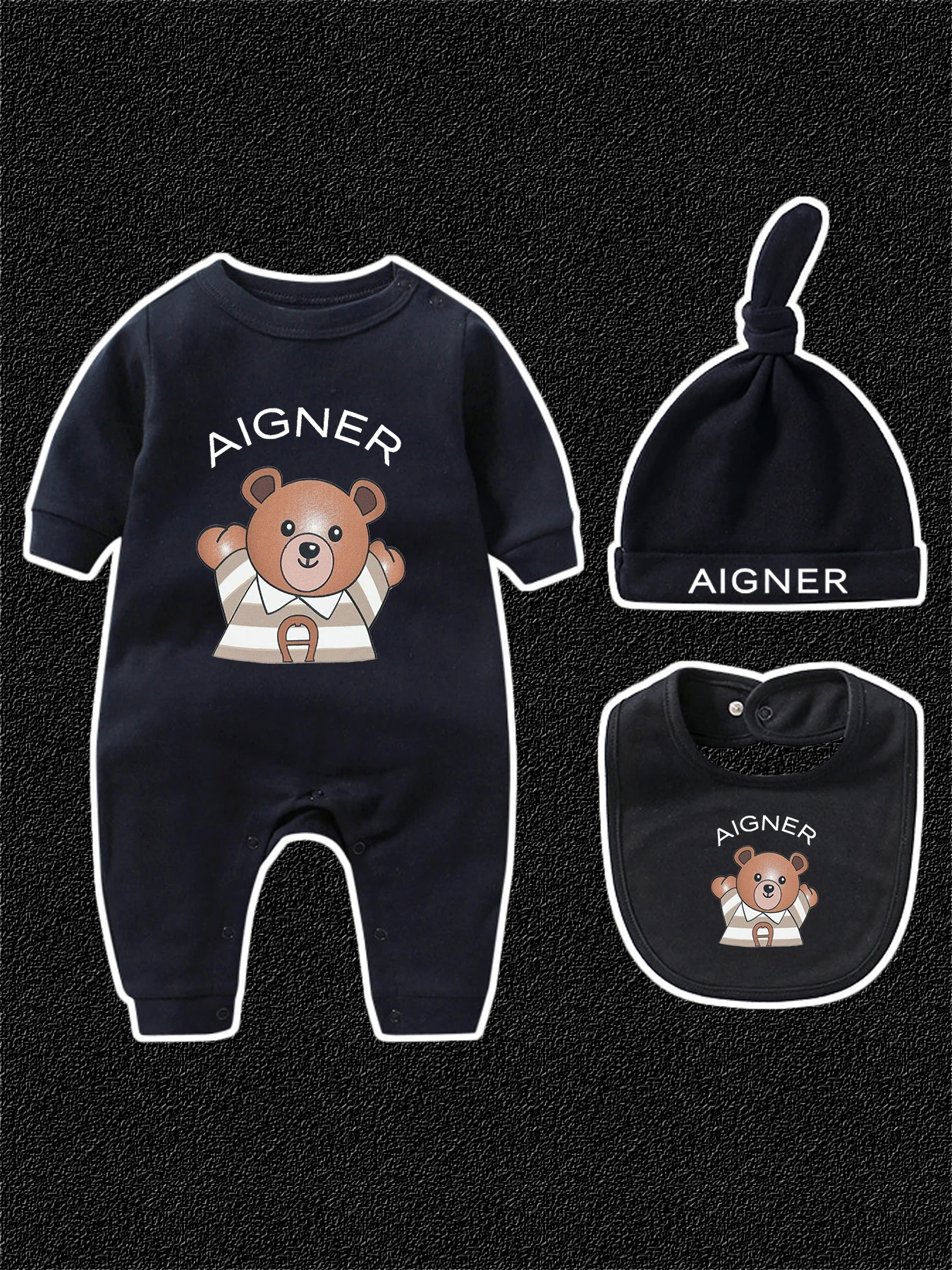 0-24M Baby Romper 2024 Autumn New Toddler Girls Clothes %100 Cotton Long sleeves Bow Bear Bodysuits Cute Sweet Infant Jumpsuit