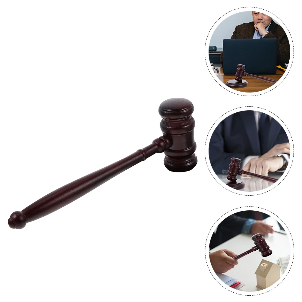 Court Judge Hammer Hand-eye Coordination Training Toy Gavel Auction Kids Wooden for