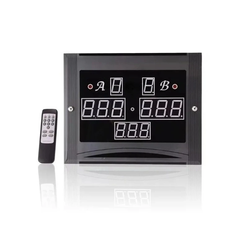 Electronic LED Billiard Snooker Pool Scoreboard With Wireless Remote Control Digital Score Keeper For Billiard Club Match Game