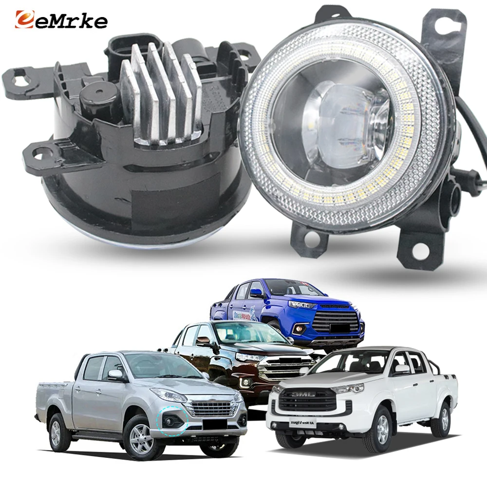 

Add LED Fog Lights 30W for Jmc Vigus Work / Vigus Pro / Vigus Plus Angel Eye DRL Aperture Accessories Replace Halogen Fog Lamp