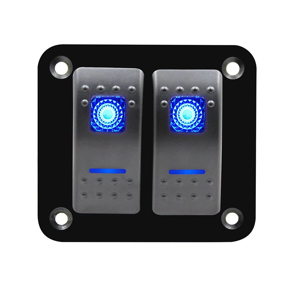 Dynamically Designed Rocker Switch Panel for Marine Use or Off Road Vehicles; Ensures Quick Access to Lighting Controls