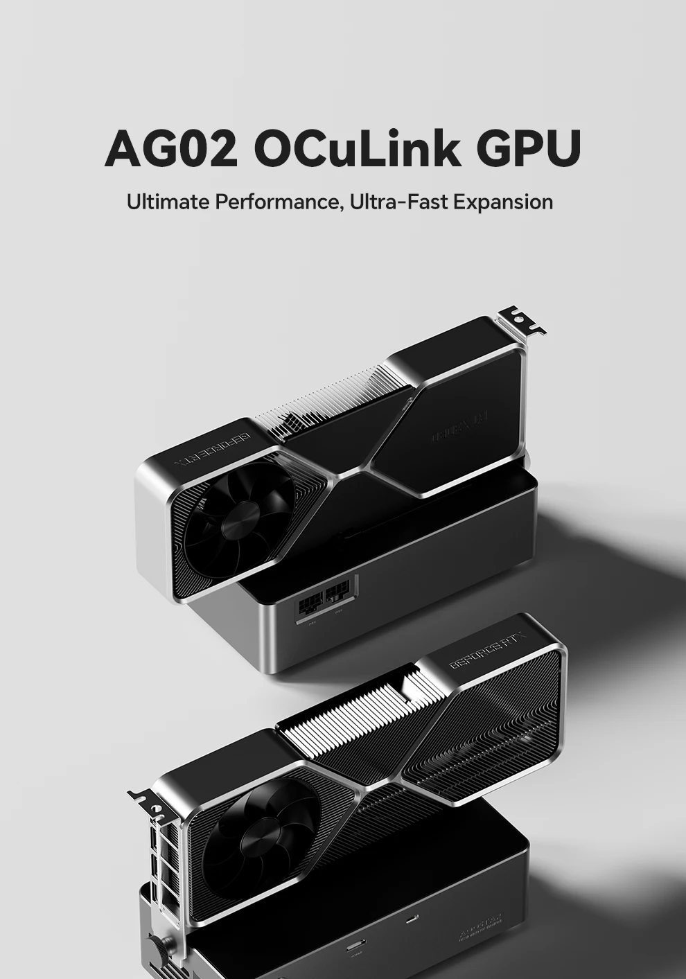 Share AOOSTAR AG02 EGPU Dock with OCulink/USB4 Port，Built-in Huntkey 500W Power Supply,（Pre-order, shipping around January 15th)