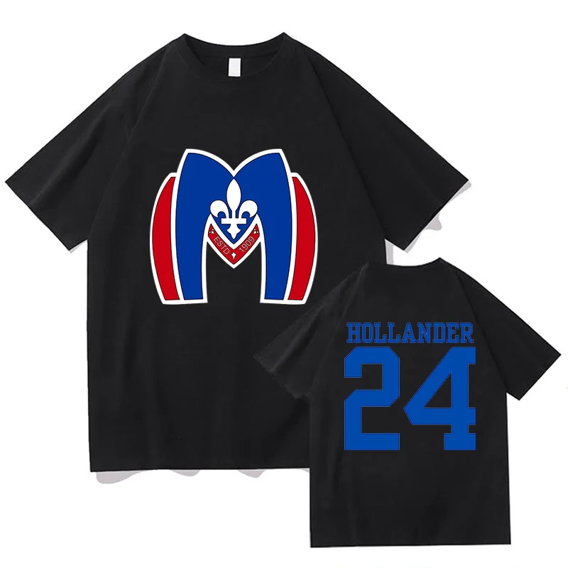 2026 Neues beheiztes Rivalry Unisex-Shirt aus 100 % Baumwolle Montreal Metropolitans Hollander 24 Grafik-Kurzarm-T-Shirt für Herren und Damen