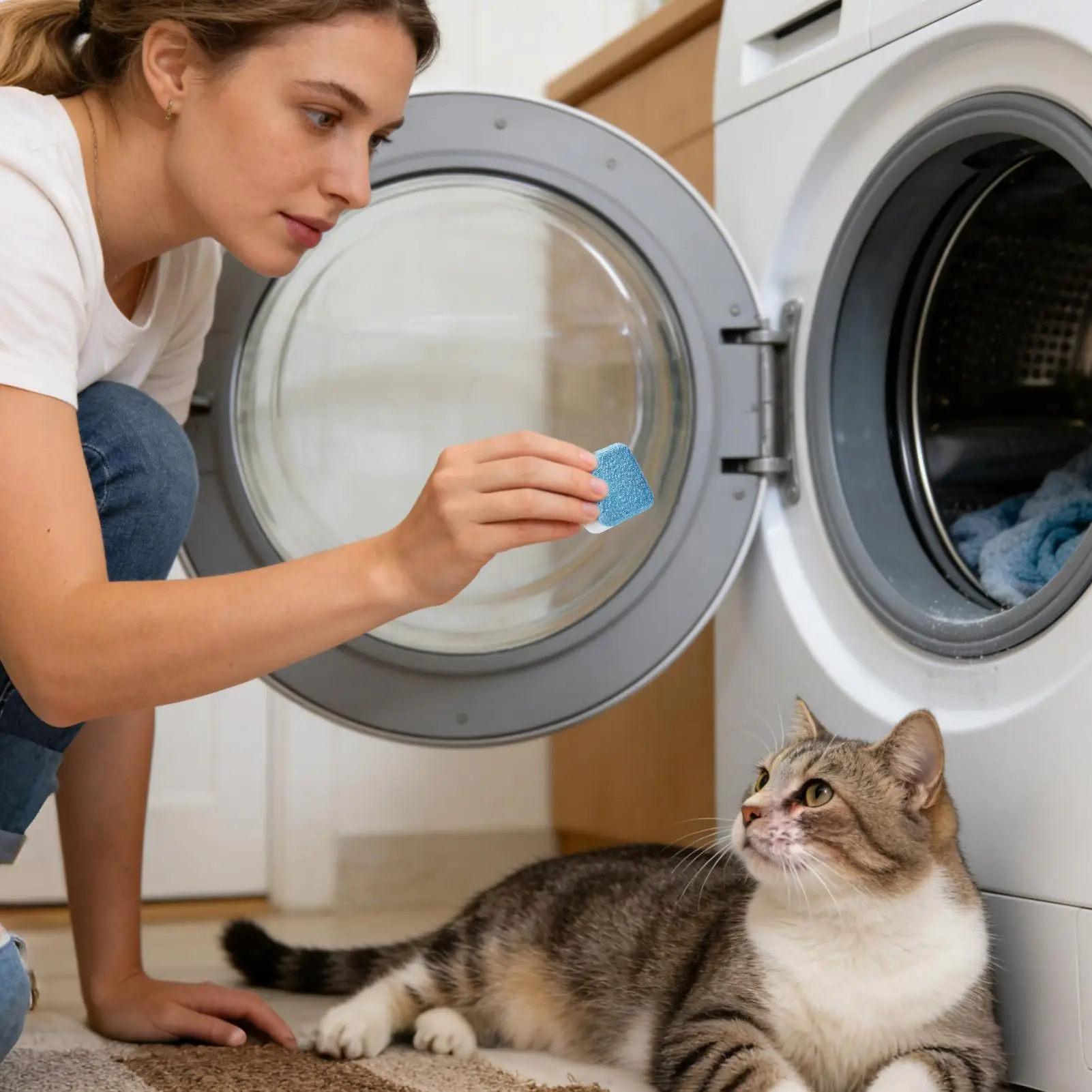 

Washer Machine Cleaner Tablets 48 Pieces Stain Remover Washing Machine Descaler For Odor Grime Scale Buildup Home Bathroom