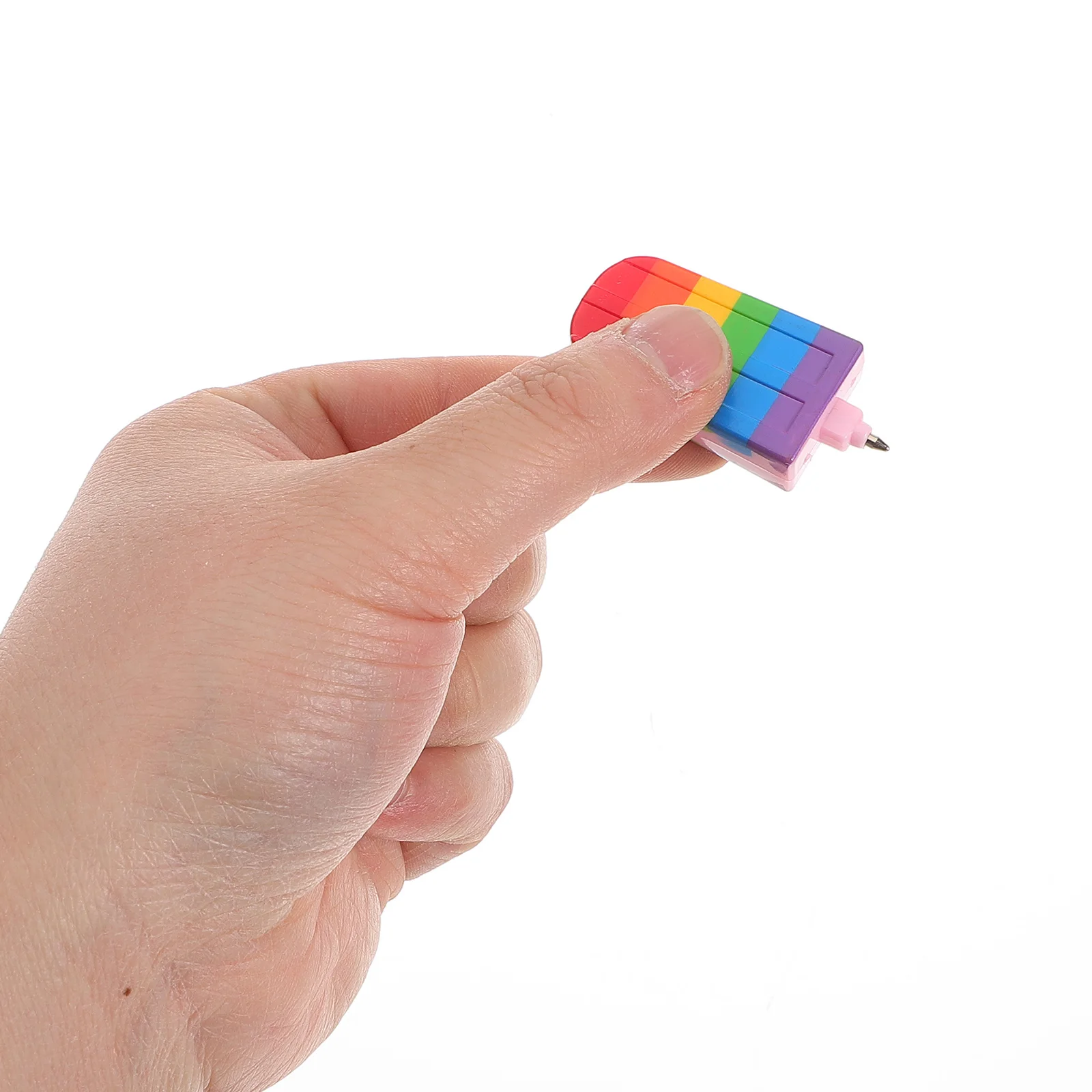 

25 Pcs Ice Sensory Pens Cream Pens Mini Rainbow Shape Fun Gel Sensory Cute Food Summer Office Cartoon Art Writing
