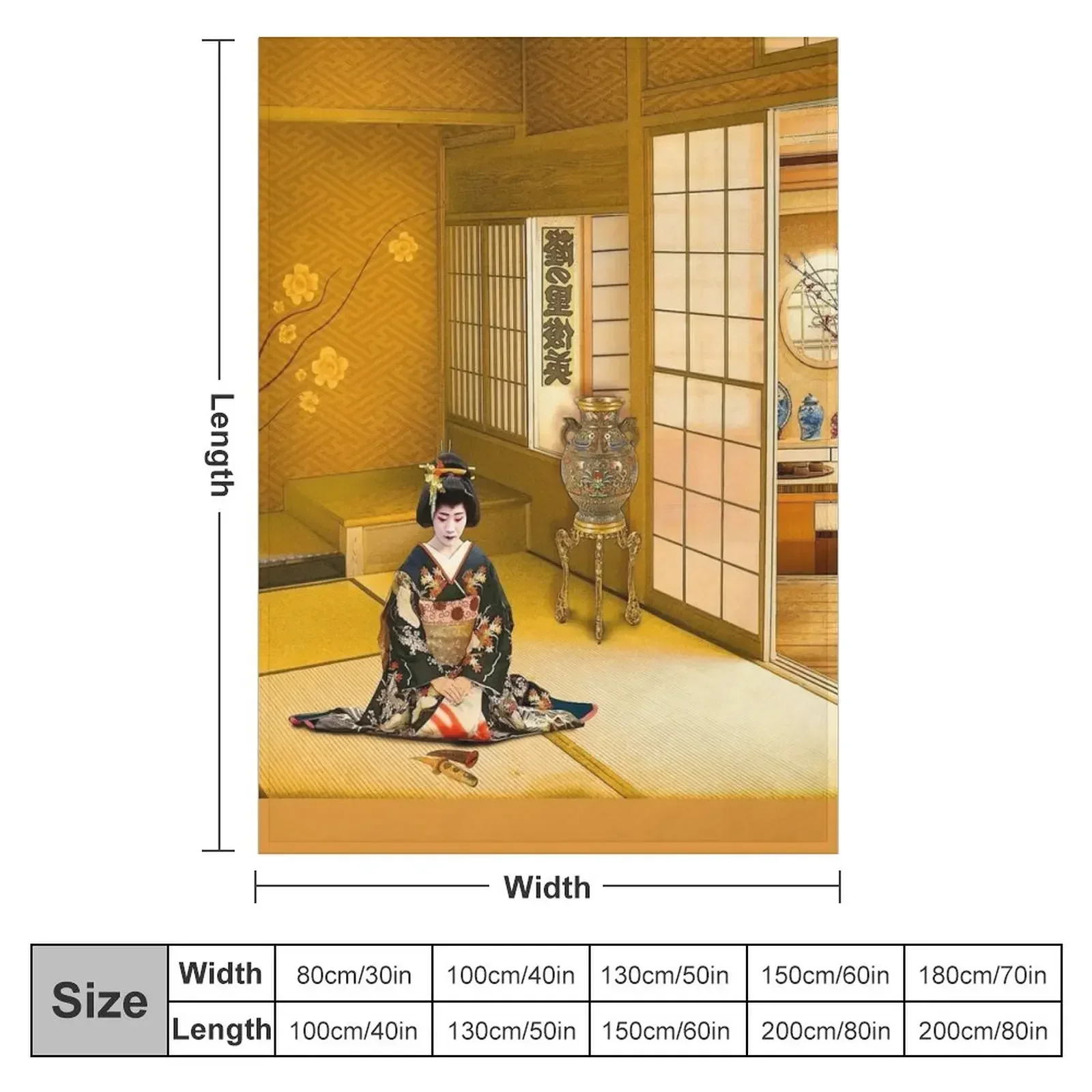 The Tears of Madama Butterfly Throw Blanket Weighted christmas gifts valentine gift ideas Blankets