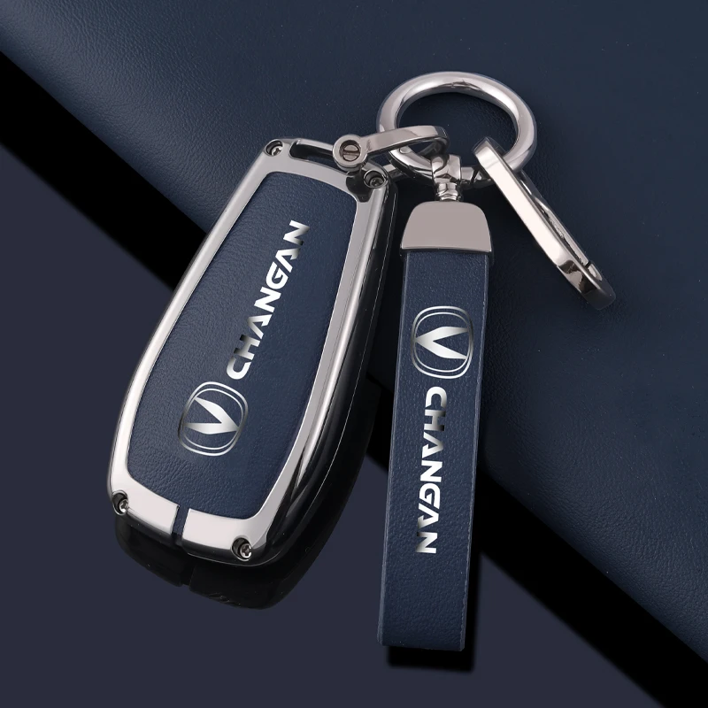 NEW Car Zinc Alloy Key Case Cover Shell Fob for Changan UNIT UNIK CS35PLUS CS55 PLUS CS75 PLUS Oshan X5 Auto Keychain Accessorie