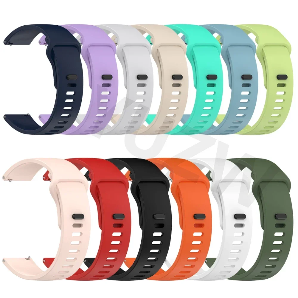20 مللي متر 22 مللي متر حزام ساعة سيليكون ل TicWatch Pro 3 الترا حزام ل TicWatch GTW/GTX/S2/E2/E3/GTH استبدال سوار رياضي ناعم