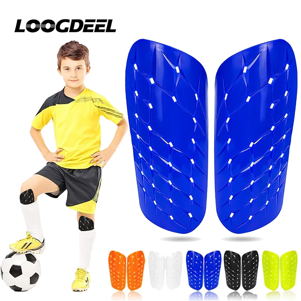 Loogdeel 1Pair Soccer Shin Guards Adults Knee Support Sock Kids Football Shin Pads Leg Sleeves Football Shin Protection Board