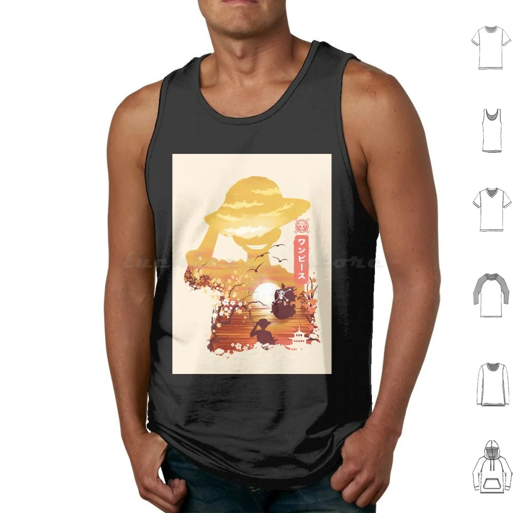 Luffy Tank Tops Vest Sleeveless Japan Wanted Cartoons Japanese Anime Ace Zoro Ace Sanji Nami Roronoa Zoro Manga Manga