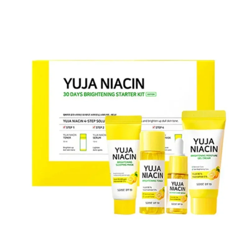 Juego de cuidado de la piel de Corea SOME BY MI Yuja Niacin, Kit de inicio iluminador de 30 días, niacinamida milagrosa, hidratante, calmante y nutritivo