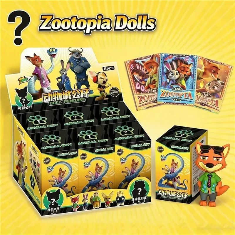 

Коллекционная фигурка Дисней Зоотропа: Джуди и Ник, брелок-подвеска, аниме-фигурки из ПВХ, украшение для рабочего стола, игрушка