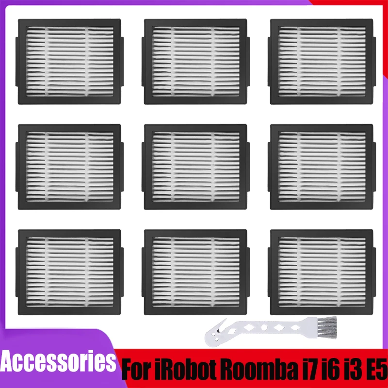 Para iRobot Roomba evo i e Series i7 i7 + i3 i3 + i4 i6 i6 + i8 i8 + E5 E6 E7 Series Aspiradoras Robóticas Filtro HEPA repuestos