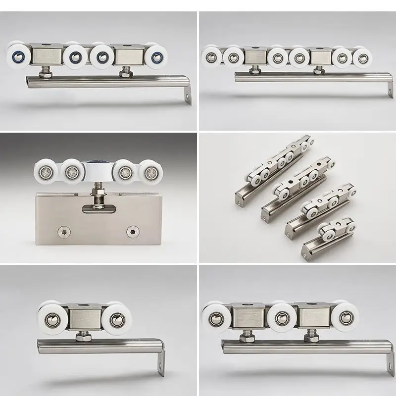 Stainless Steel Sliding Door Roller Shower Rail System Guidel Furniture Hardware Accessories