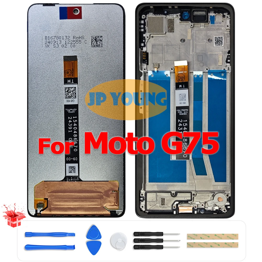 オリジナル-678-インチ-lcd-タッチ-スクリーン-デジタイザー-アセンブリ-フレーム付き-motorola-moto-g75-xt2437-2-xt2437-3-用-交換用