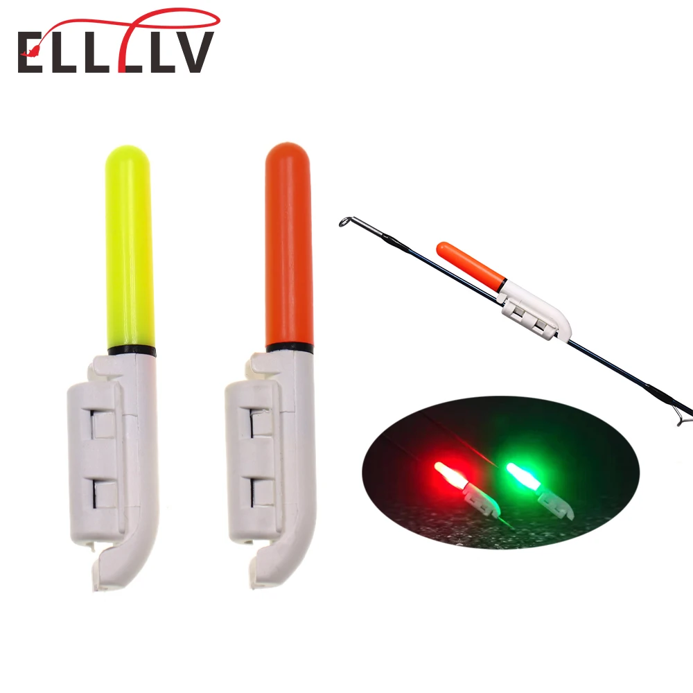 Ellllv Fishing Electronic Rod Luminous Stick Light Holder Removable Waterproof Floatable Night Fishing Tackle Without Battery