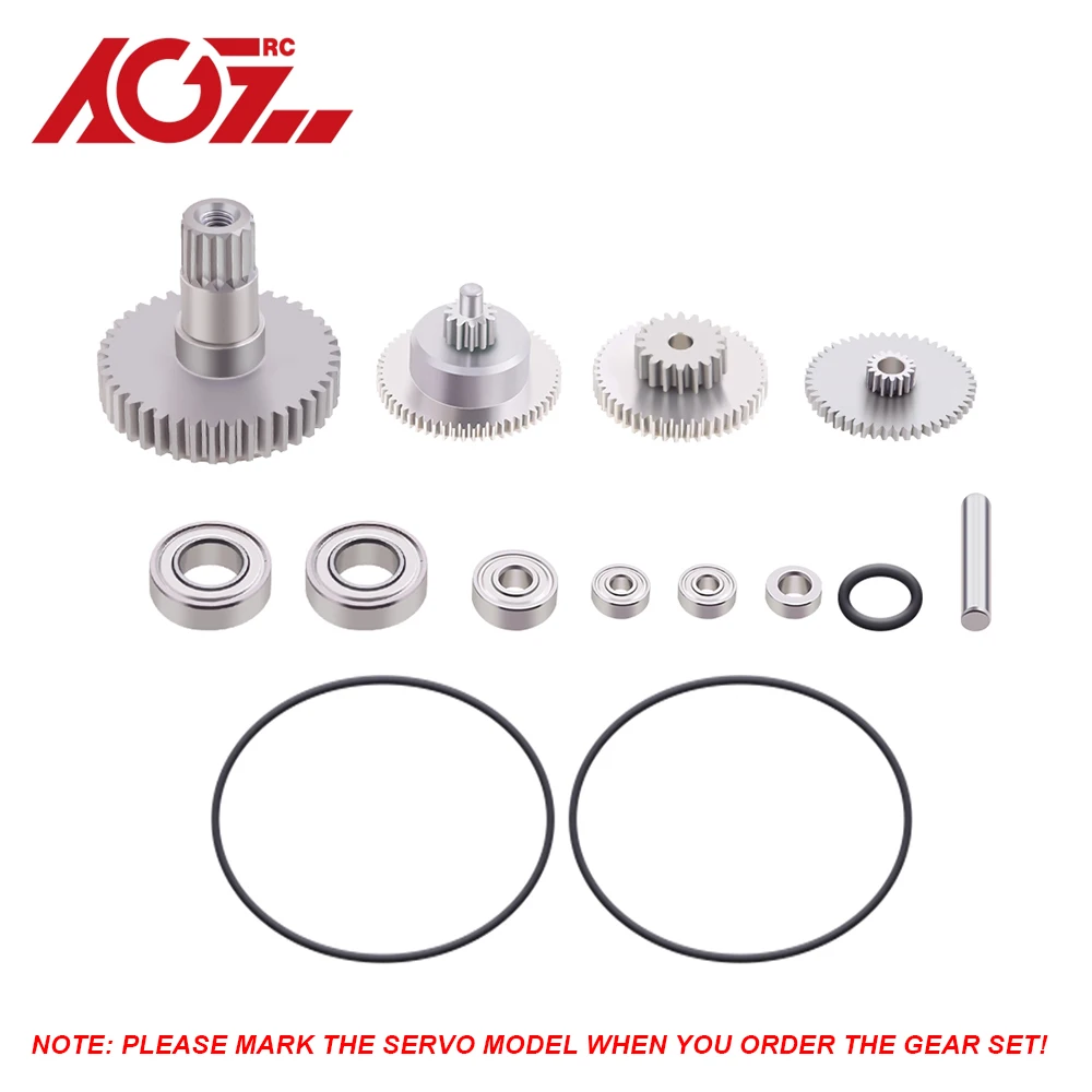 AGFRC Servo Original Servo Repair Gear Replace Gears Components for A280 B9 B11 B13 B26 B44 B45 B53 B55 With Bearing Pin Shaft