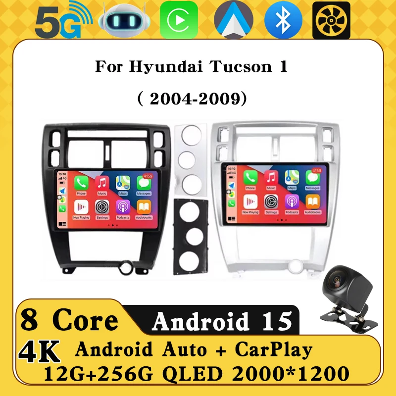 

Android 14 Car Radio For Hyundai Tucson 2004 2005 2006 2007 2008 2009 Multimedia Stereo Video Player GPS Navigation Carplay Auto