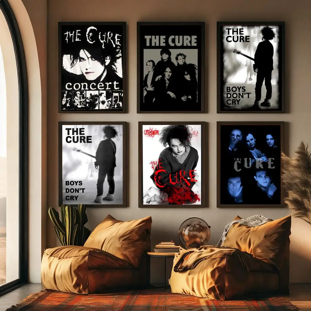 Rock Band The C-Cure  Painting Calligraphy High-Quality Cotton Canvas Poster Wall Art for Living Room Modern Coffee House Decor
