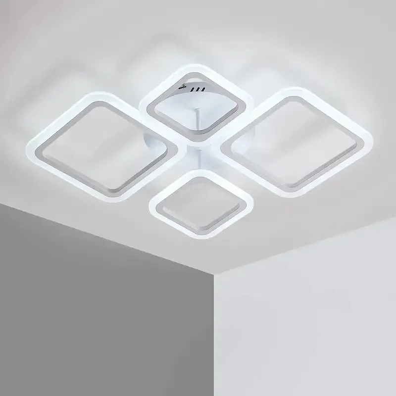 

Household LED chandelier remote control dimming ceiling light bedroom surface mounted AC90~260V restaurant