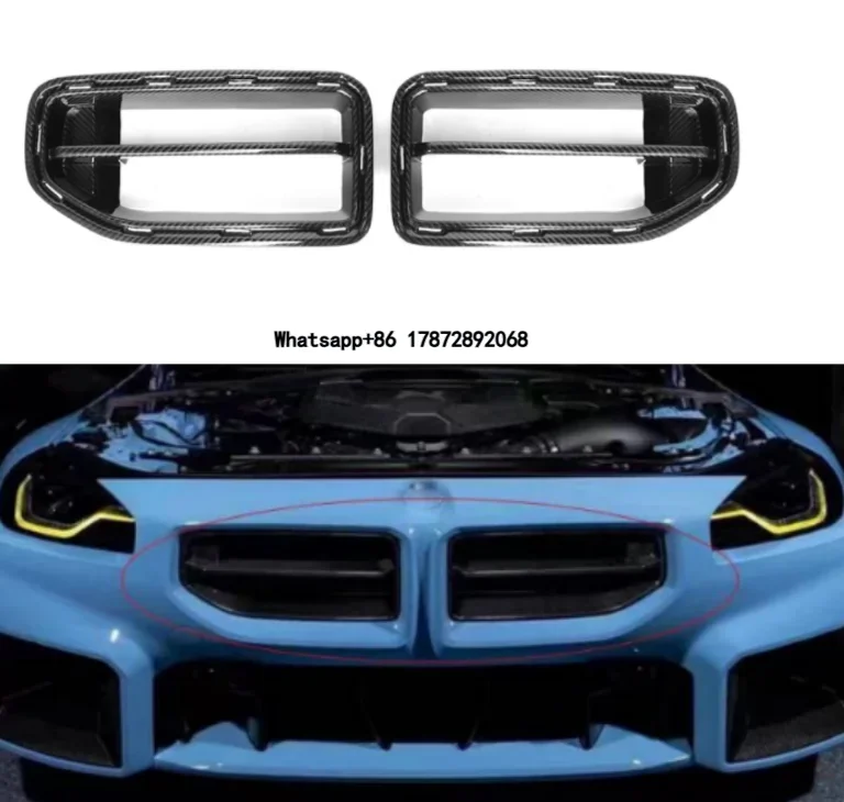 

G87 MP Style Dry Carbon Fiber Front Bumper Grille for 2023+ M2 2-Door G87 Front Bumper Intake Grill Frame Replacement