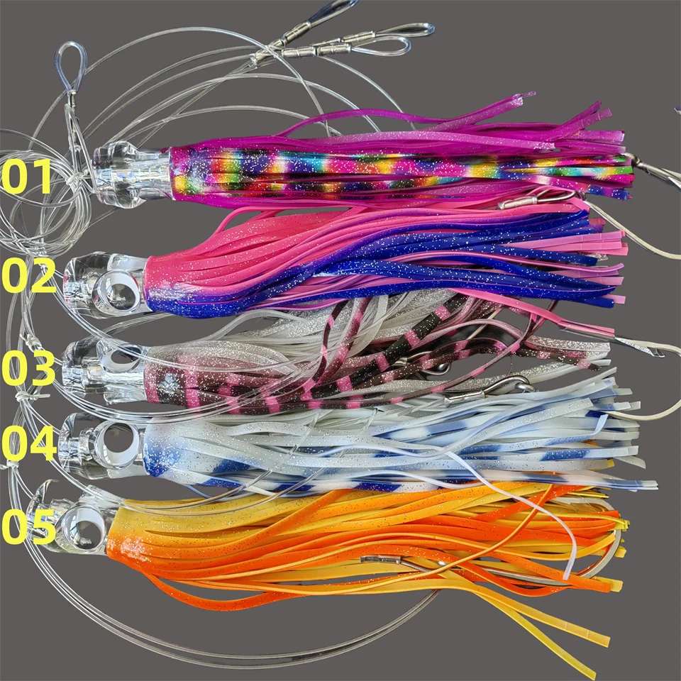 

30 см/175 г приманки для троллинговой юбки Marlin Tuna Dolphin, приманка для глубоководной рыбалки, мягкая акриловая приманка для осьминога, смоляная приманка для морской рыбалки