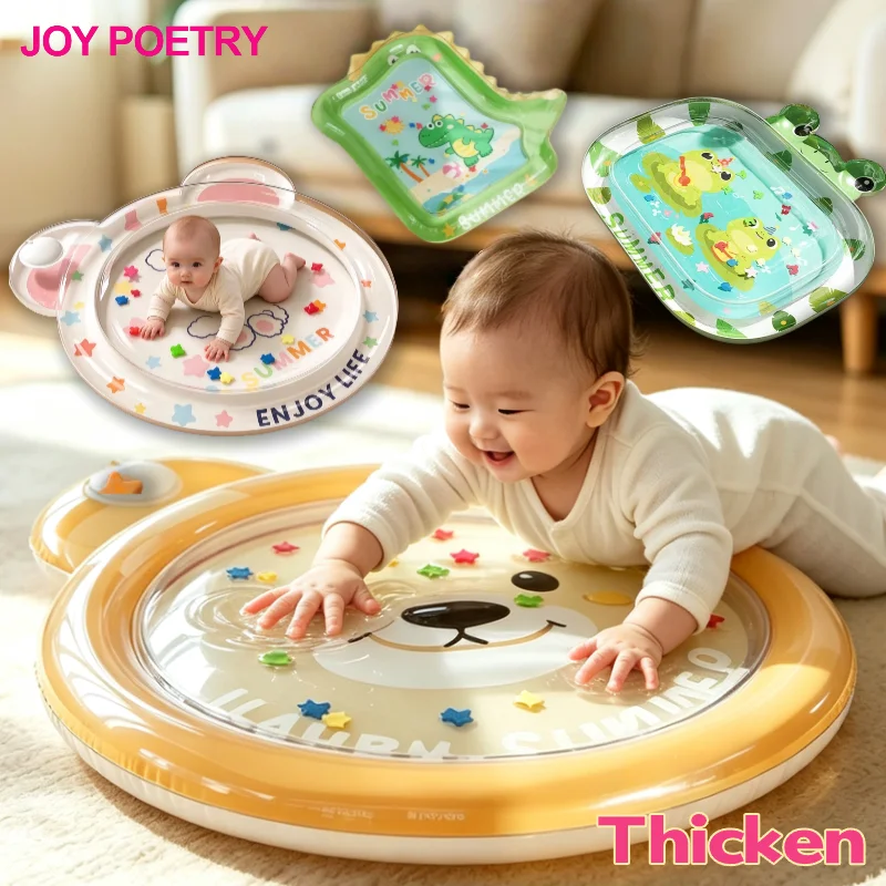 Tapete de Água Inflável para Atividades de Chão, 150CM, Tapete Sensorial para Bebês, Tapete de Água para Atividades de Chão para Bebês e Crianças Pequ