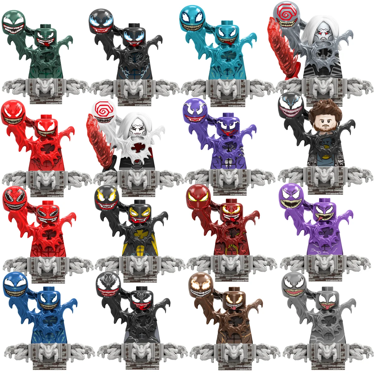 

Набор мини-блоков Blind Box TV6211: Фигурки Гоблина, Человека-паука, Железного человека, Венома, Капитана Хоука, Дэдпула в броне – Рождественский подарок-игрушка