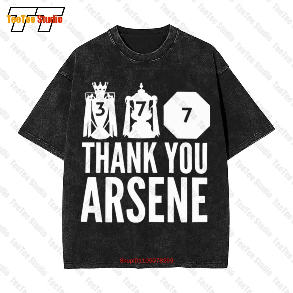 Gracias Arsene trofeos Wenger Vintage camiseta extragrande OGGY