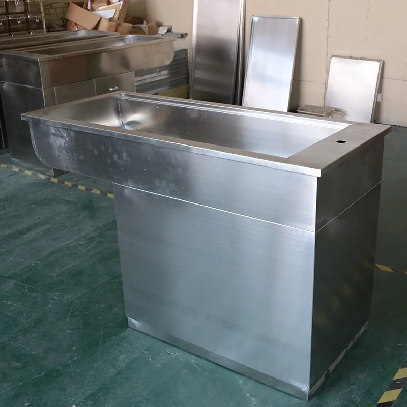Stainless steel pet bath pet store cat and dog bath 304 stainless steel pet bath
