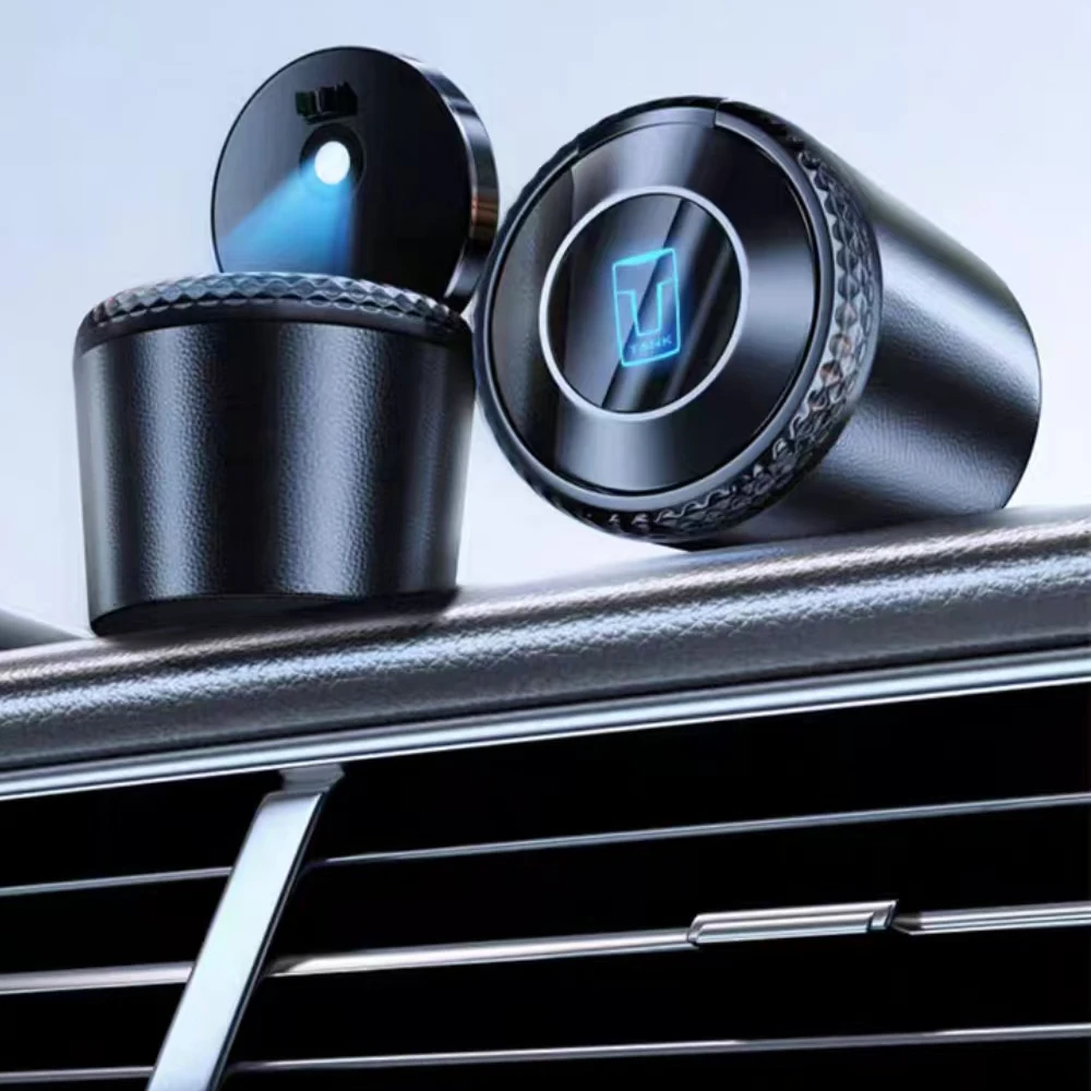 Nadaje się do WEY Tank 300/500 2023-2025 popielniczka samochodowa popielniczka do wnętrza samochodu artefakt z pokrywką wysokiej klasy akcesoria do wnętrza samochodu