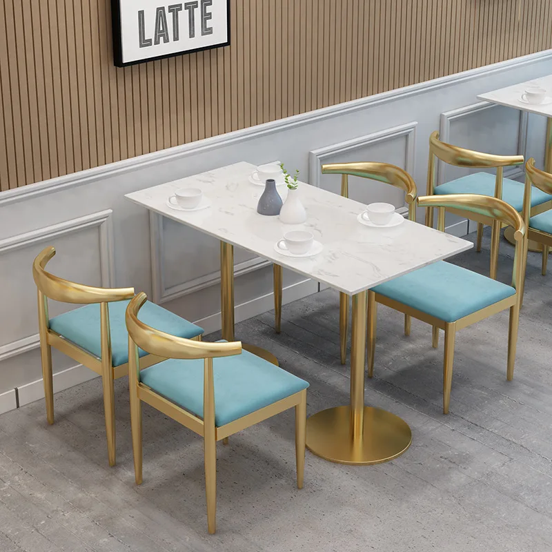 

Nordic metal dining chair Home makeup chair Beauty manicure nternet celebrity Leisure Horn chair Coffe