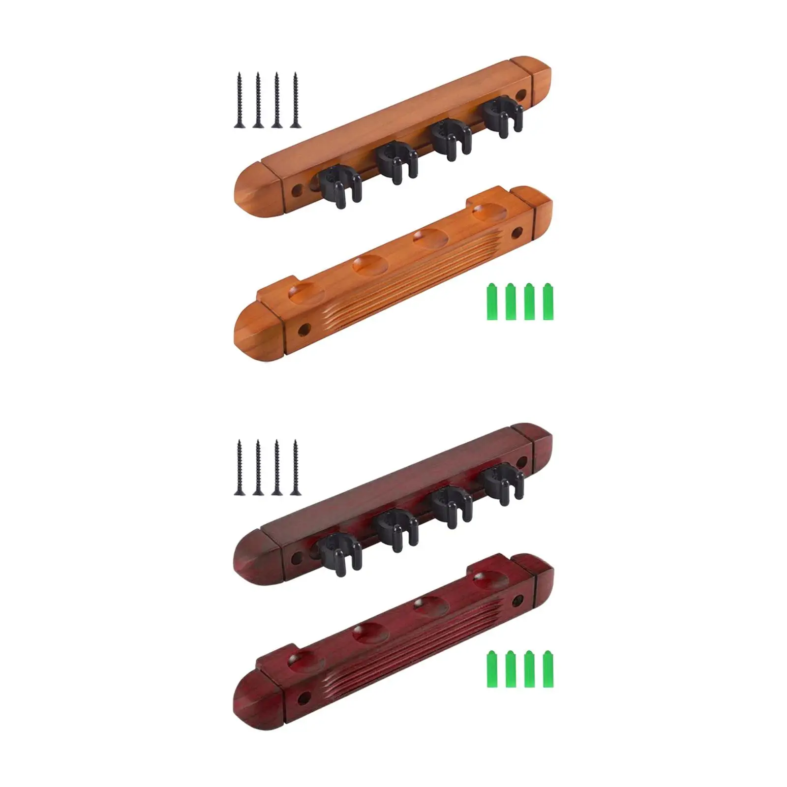 

Pool Cue Rack Claw Billiard Cue Pad Rod Organizer Solid Wood 4 Pool Billiards