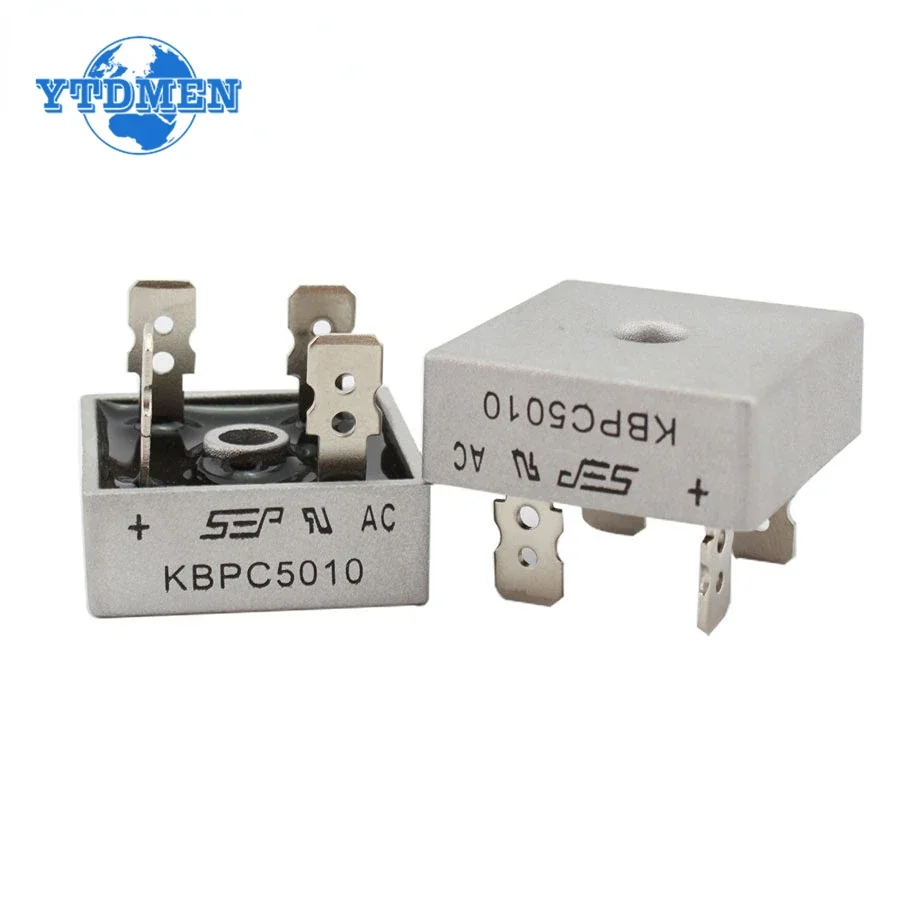 5PCS KBPC5010 Diode Bridge Rectifier 50A 1000V 5010 Rectifiers Kit