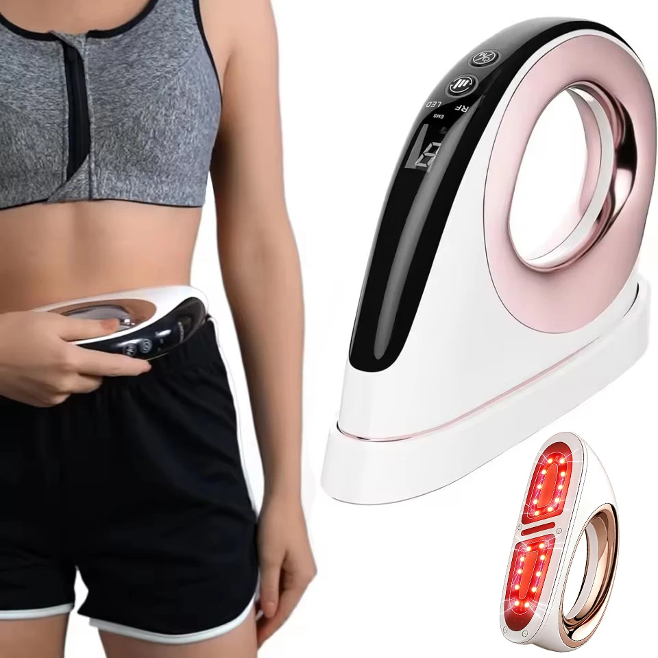 2026 Portable Slimming Massager Radio Frequency Body Slimming Machine and Cellulite Massager EMS Belly Fat Burner LED Therapy view 2