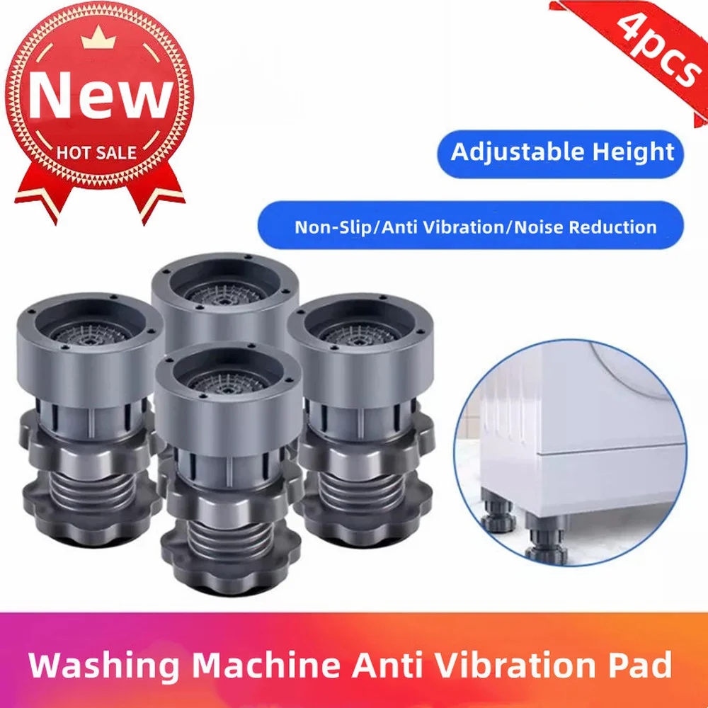 

Adjustable Height Anti Vibration Pad Washing Machine Balance Fixed Base Furniture Refrigerator Non-Slip Support Dampers Stand