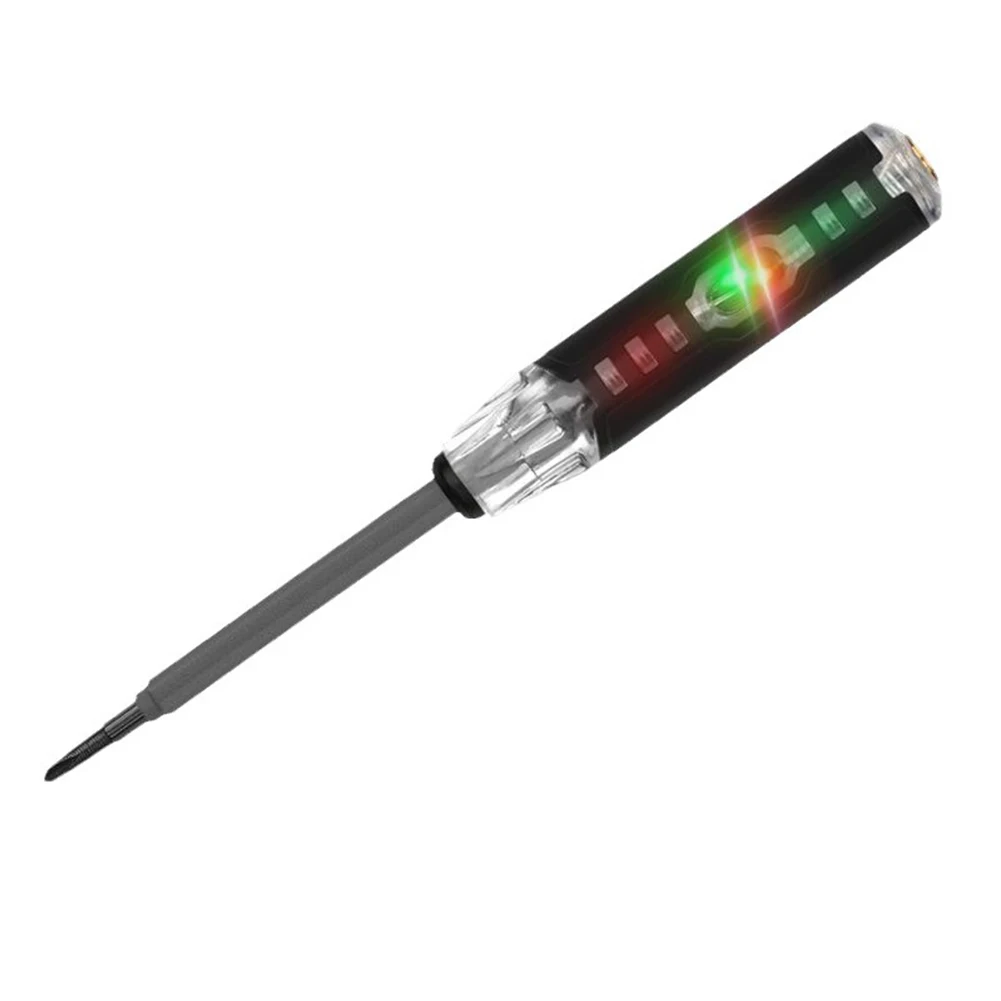 

1pc Electrician Measuring Pen Multi-function Dual-purpose Cross Screwdriver Insulated Non-slip Handle Circuit Detection Test Pen