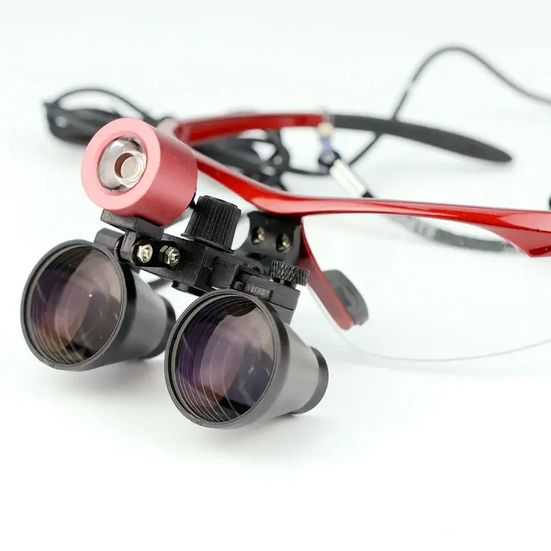 

3.5X Binoculars Dentist Loupes Surgical Lighting Magnifier Medical Operation Helping Hand Magnifying Glasses with LED Lights