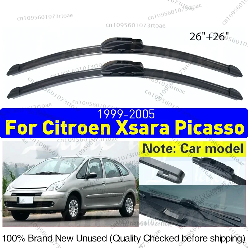 

Car Wiper Blades For Citroen Xsara Picasso 1999 - 2005 Windshield Windscreen Front Window Blades 26"+26" Car Accessories 2004