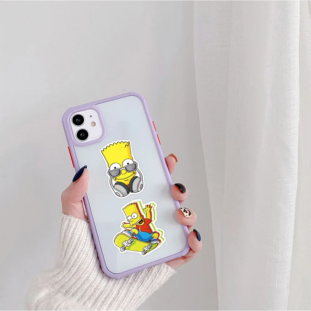 10/30/50/100pcs Classic Anime The Simpsons Funny Stickers Cute Cartoon Decals DIY Computer Phone Laptop Fun for Kid Sticker Gift