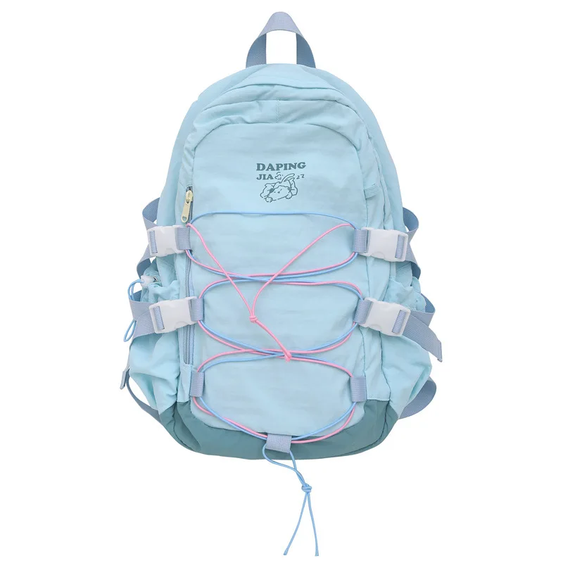 

Nylon Backpack Large Capacity Fashion knapsack Aesthetic Kawaii Students Bookbag Daily backpacks Simple mochila mujer рюкзак 가방