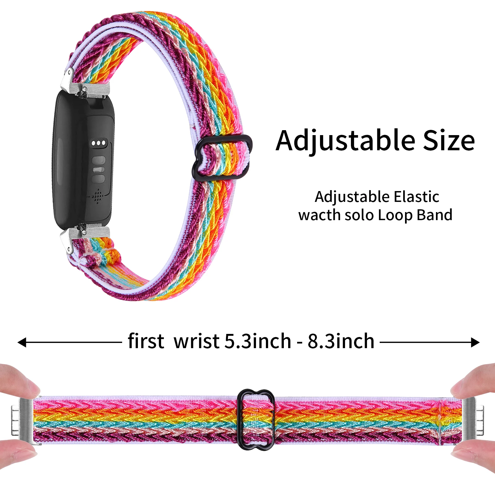 Elastic Strap For Fitbit Inspire 2 Band Adjustable watchband For Fitbit ACE 3 ace 2 Bracelet belt for fitbit inspire / inspire 3