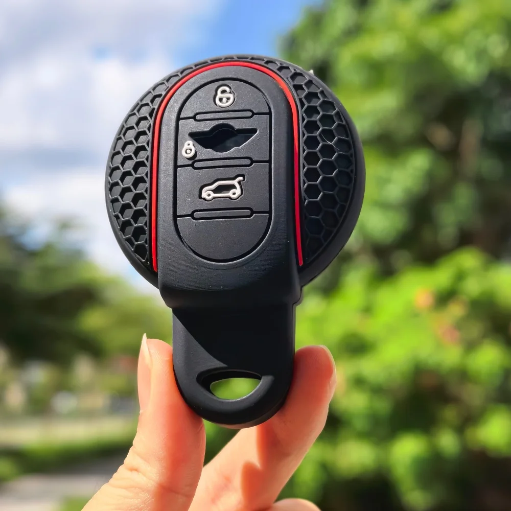 New Silicone Key Fob Cover Key Protection Case for BMW MINI COOPER S ONE JCW F54 F55 F56 F57 F60 CLUBMAN COUNTRYMAN Accessories view 4