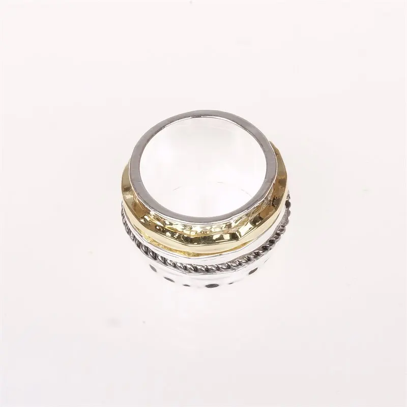 ANTIQUE DESIGN Meditation Statement Spinner Ring Jewelry
