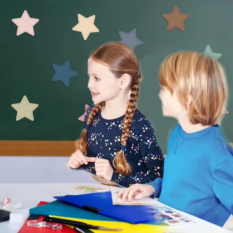 108pcs Star Paper Cutouts 3.5 inch Five Pointed Star Cutouts cho sinh nhật đám cưới D5QC