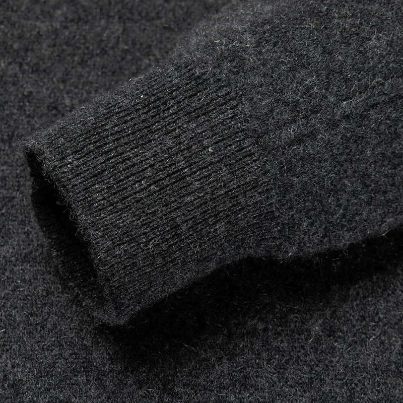 High Quality Men's V-neck Cashmere Sweater Business Cashmere Pullover Shirt Men