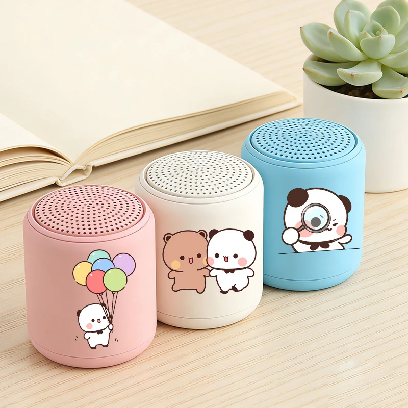

Bubu Dudu Compact Wireless Bluetooth Speaker Yier Bear Panda High-Quality Cute Mini Portable Speaker Circular Audio Player Gift