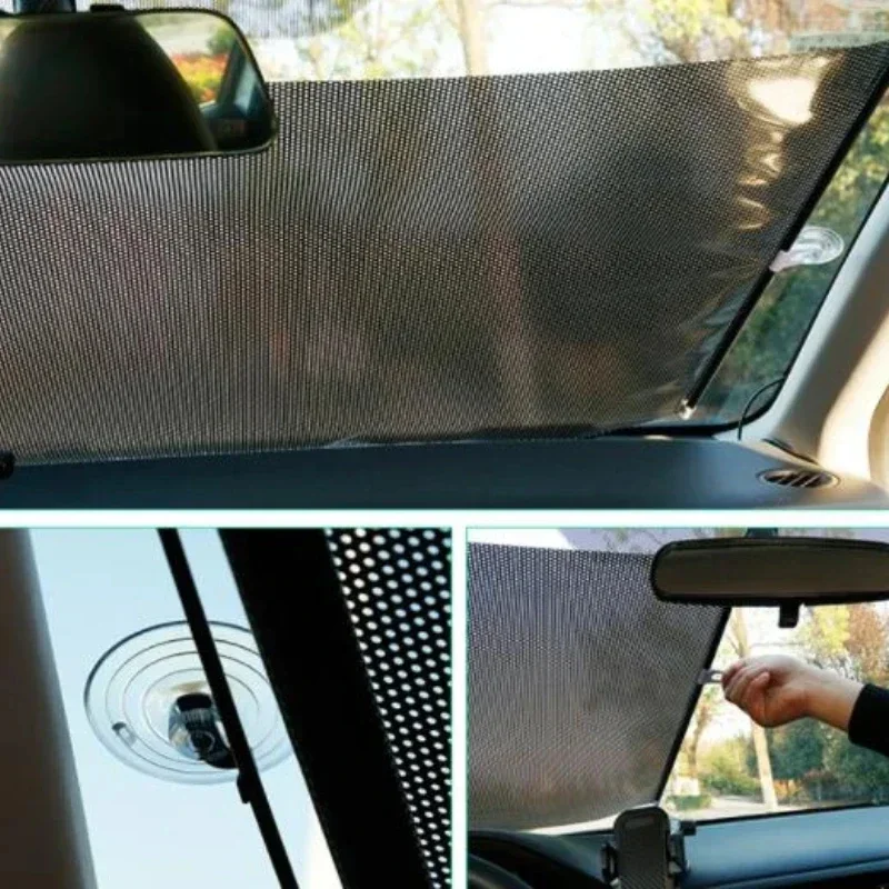 

Солнцезащитный козырек из 2 предметов, выдвижной солнцезащитный козырек на окно, термостойкий экран, автомобильный солнцезащитный козырек, аксессуары для солнцезащитного козырька на лобовое стекло