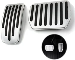 For Tesla Model Y Juniper 2025 Model 3 Highland 2024+ Foot Pedal Pads Cover Stainless Steel With Anti-Slip Accessories Set of 2